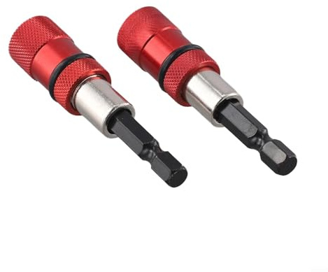 Zilimontt Set di 3 portainserti magnetici con profondità regolabile e impugnatura potente per viti per cartongesso, cornici in legno e costruzione di terrazze, compatibile con elettrico (B)