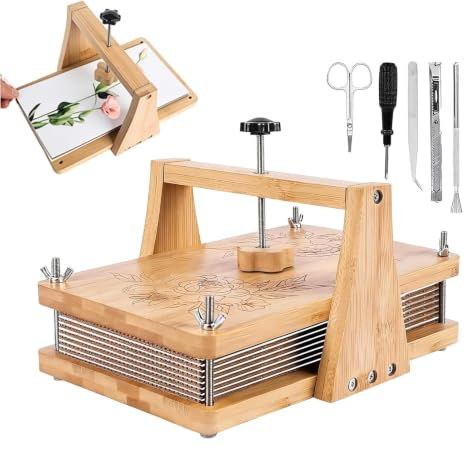 Blompress för torkade blommor Återanvändbar Flerskiktad och Justerbar | Blompressats för att göra Bokmärken och För Skola Klassrum Förskola Bibliotek Verkstad och Trädgård