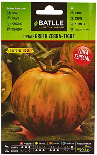 Semillas Batlle Semences de tomates spéciales Zèbre Vert - Tigre