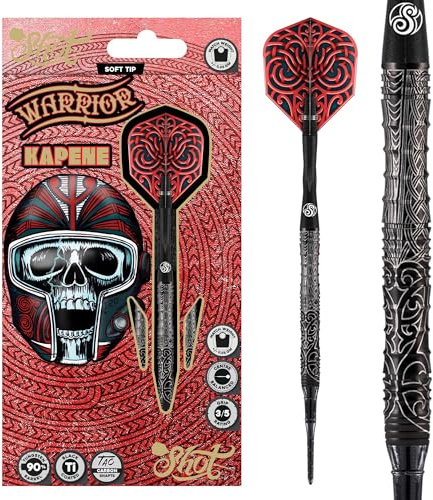 Shot Darts Warrior Kapene Captain 90 % Tungsten Softdarts 20 g