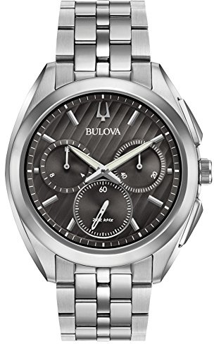 Bulova Herrkronograf kvarts klocka med rostfritt stål armband 96A186