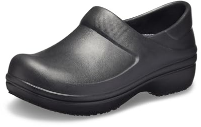 Crocs Women's Neria Pro II Work Clogs, Black, 7
