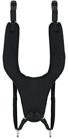 XDrum Djembe Gurt Eco (Schultergurt zum Umhängen von Djemben, mit 2 Metallkarabinern, längenverstellbar von 60 bis 76 cm) schwarz