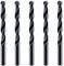 Box Of 5 x 10.5mm HSS Jobber Drill Bits - Black Roll Forged HSS-R for Carbon + Alloy Steel, Plastics & Wood. DIN338 (10.5mm x 133mm)
