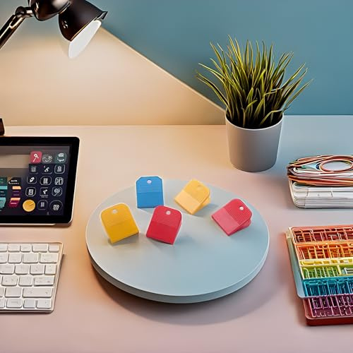 10 Pcs Bulldog Clips,20mm Plastic Clips for Paper Binder Grip Receipt Filing Memo Holder Office School, Storage Bag,Sealing Strong Spring Grip Clamps,Document Clip, Home Kitchen Office