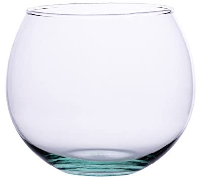 Ökosystem im Glas - Flaschengarten - Flaschengarten Glas - Pflanzen im Glas - Kugelvase Glas - Kugelvase Groß - Tiny Terrarium - Pflanzen Terrarium Glas (12,5 x 12,5 cm)