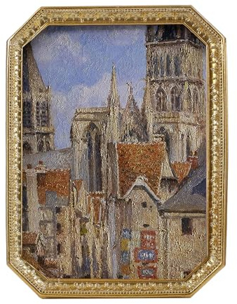 SIKOO Vintage Picture Frame 4×6 Antique Gold Picture Frame Ornate Photo Frame Tabletop and Wall Hanging Frame with High Definition Glass Front, Wall Decor Art, Photo Gallery