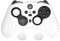 PlayVital Hülle für Xbox Elite Wireless Controller Series 2,Case Anti-Rutsche Schutzhülle ergonomische Hülle Cover & Thumbstick Kappen für Xbox Elite Series 2(Samurai Edition,Weiß)