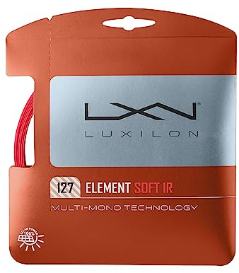 Wilson Wilson Element IR Soft 127, Corda per Racchetta da Tennis Unisex-Adult, Rosso, One Size
