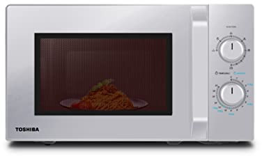 Toshiba MW2-MG20PF(SL) Mikrowellenherd mit knuspriger Grill- & Kombigarfunktion, 5 Leistungsstufen, 1000 W Grillleistung, Silber