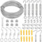 Belle Vous Garden Wire & M5 Turnbuckle Kit - 30m Garden Wire for Climbing Plants - Stainless Steel Wire & Turnbuckle Wire Tensioner - Steel Rope Wire Trellis Kit
