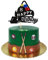 Blumomon 1 Stück Billard Sport Kuchen Dekoration Billard Cake Topper Billard Themed Party Dekoration Passend Urlaubsparteien Sport Prominente Periphere Aktivitäten