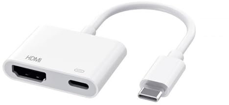HUAREW Adattatore da USB C a HDMI, Adattatore da Tipo C a HDMI 4K Convertitore Schermo per Sincronizzazione Audio e Video Compatibile con iPhone 15, iPad, MacBook Pro/Air, Samsung Galaxy S24, XPS ecc