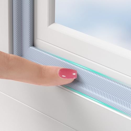 BKSAI Guarnizione per finestra isolante per finestra, porta isolante anti freddo, doppia guarnizione isolante, porta d'ingresso, guarnizione impermeabile, schiuma adesiva, isolamento acustico termico