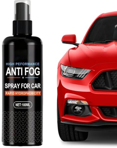 lisutupode Spray Antiappannante | 100 ml con Microfibra per Vetri Auto,Trattamento Antipioggia Delicato per Interni ed Esterni di Specchietti e Finestrini