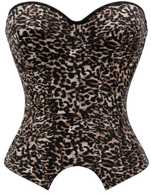 OPLERT Bustier Corset Femme, Top Sculptant Sans Bretelles pour Fête, Soirée Clubwear