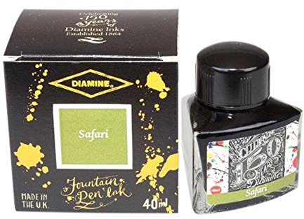 Diamine Ink,Inghilterra,dal 1864, flacone inchiostro,calamaio,anniversary ink,Safari,40 ml