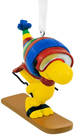 Hallmark Woodstock Skiing Christmas Ornament, Peanuts Comics Decoration, Snoopy Decoration, Christmas Hanging Ornament, Gifts for Christmas