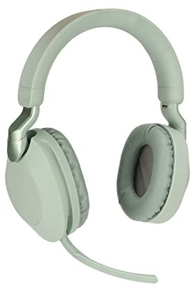 Pyhodi Casque de Jeu sans Fil avec Microphone, Casque de Jeu Bluetooth Pliable à Ultra Faible Latence avec Suppression du Bruit, Casque Stéréo Surround avec Interface de Type C (Vert)