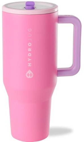 Traveler Tumbler, Pink Sugar, 40 oz, HydroJug