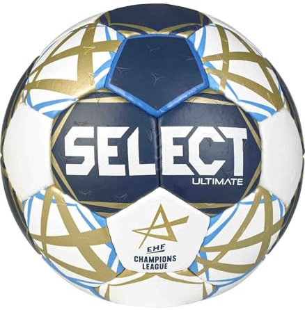 Select Ultimate EHF Champions League v25, misura 2, blu/bianco
