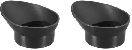 PATIKIL Protectores Oculares De 29-33 mm, 2 Piezas Cubiertas De Goma Para Ocular De Microscopio Estereoscópico Telescopio Mira, Negro
