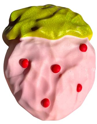 Giocattolo Pizzico Fragola Elastico Non Collant, Giocattolo di Pressatura Anti-Stress Morbido sensoriale Adolescenti Adulti Regali di Compleanno Premi Corsi di Terapia