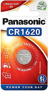 Panasonic CR 1620 Pila a Bottone, 3 V
