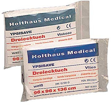 Holthaus Medical Dreiecktuch YPSISAVE, Armtragetuch, Verband DIN 13168, weiß, Viskose, 1St