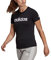 adidas Womens Essentials Slim Logo Langarm T-Shirt, Black/White, XS