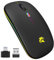 Mouse Wireless Ricaricabile, Mouse Bluetooth e 2,4 GHz Con Mini Ricevitore USB, 1600 DPI Mouse Senza Fili, Silenzioso, Mauser Wireless Compatibile Con Apple, Mac, PC, Laptop, Windows