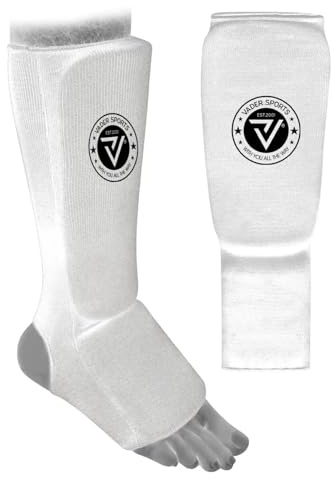 VADER Elastiska skenbensfärgade fotdynor kickboxning MMA muay thai skenben skydd skyddande ben fotdyna för karate Taekwondo kampsport träning sparring boxning benskydd barn/vuxna