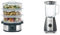 Morphy Richards 48755 3 Tier Food Steamer Three Tier Stainless Steel Food Steamer, Black & Total Control Glass Jug Blender with Ice Crusher Blades, 5 Speed Settings