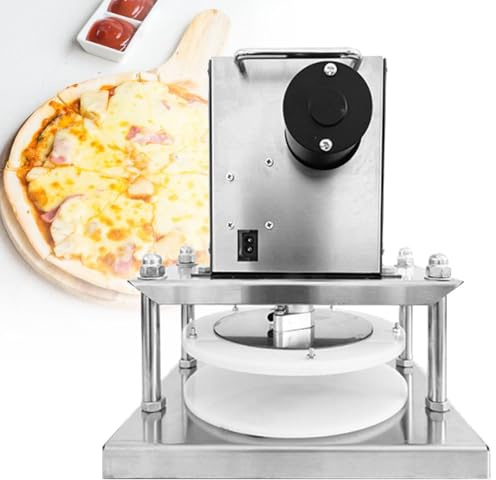 JHJGYBO Automatic Commercial Dough Roller Sheeter,Stainless Steel Pizza Presser(110V)