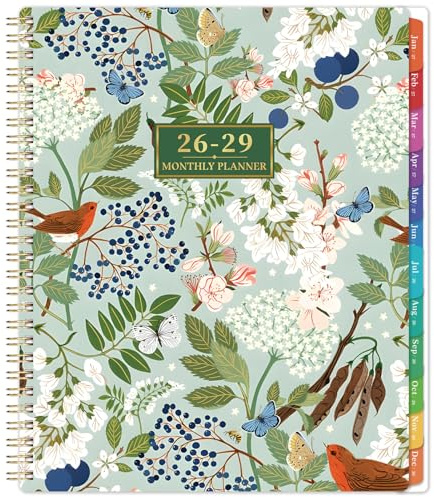 2026-2029 Monthly Planner/Calendar - 3 Year Monthly Planner 2026-2029, July 2026 - June 2029, 9 x 11, 3 Year Calendar 2027-2028-2029 with Colorful Tabs, Notes Pages, Inner Pocket