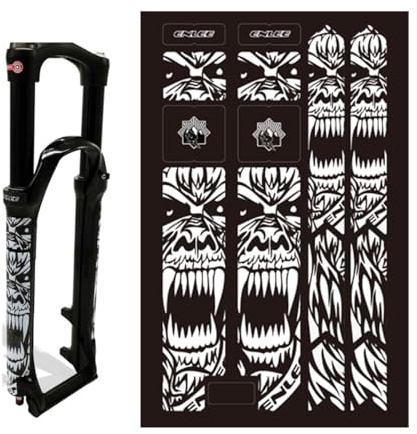 HOUSON 3D Bicycle Fork Protector - Semi-soft PVC material (500 microns) - Scratch-resistant, UV-protected & residue-free removal - Set of 15 for MTB/Road Bike/Skateboard