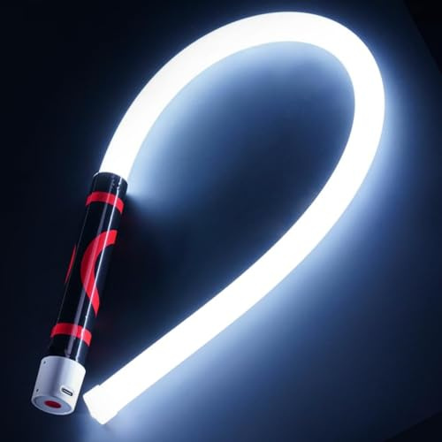 Bâton Lumineux LED Flexible de 76 cm, Lampe de Travail Super Lumineuse Pliable 2026 NOUVEAU avec 3 Modes, Lampe Torche LED Rechargeable Mains Libres pour Espaces Restreints, Réparation Automobile