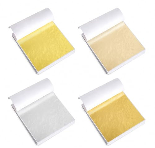 Láminas de Oro de Imitación, Pan de Oro para Manualidades y Decoración