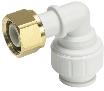 John Guest PEMBTC1514 15 raccords de Robinet coudés 1,27 cm, Blanc, Pipe Size-15mm