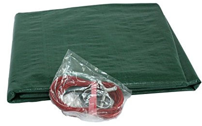 Paradies Pool GmbH Abdeckplane rundform Ø 3,50 m - 3,60 m Ganzjahresabdeckplane PE inkl. Kordelzug und Spannschloß