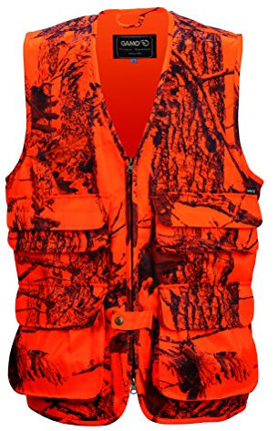 Gamo Herren Becada Weste, Orange Camouflage, XL EU