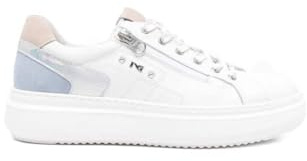 Nero Giardini E615285D Sneakers Donna in Pelle E Suede - Bianco 37 EU