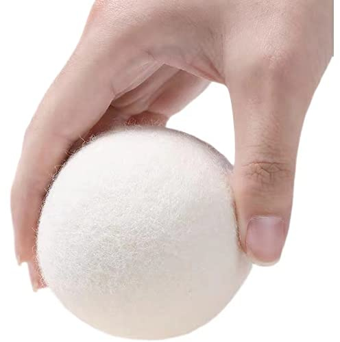 Palle per asciugatrice in lana naturale, 6 pezzi, taglia XL, per lavanderia, riutilizzabile, ammorbidente per risparmiare tempo di asciugatura