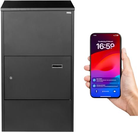 Smart PackPanda® Maxi - Boîte aux lettres XXXL - Convient comme boîte aux lettres et/ou boîte à colis - Très grand format - Boîte aux lettres pour colis avec application - Recevez une notification à