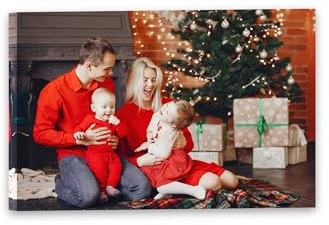 Telastampa Quadro Personalizzato con Foto HD, Canvas 100% Made in Italy - Telaio in Legno Incluso - Stampa Tela Personalizzabile in Alta Definizione - Idea Regalo Compleanno Anniversario (40x30 cm)