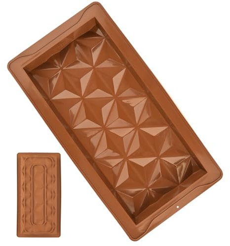 Moldes de silicona para chocolate, moldes de barra de chocolate profundos, moldes de barra de dulces de silicona gruesa profunda, moldes de gelatina de grado alimenticio para chocolates, praliné