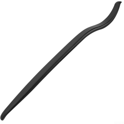HEBEOT Herramienta de palanca de neumático curvada de 15 pulgadas, protector de llanta de acero al carbono para motocicleta, bicicleta, motocross, ATV, césped, jardín, tractor, cortacésped, reemplazo