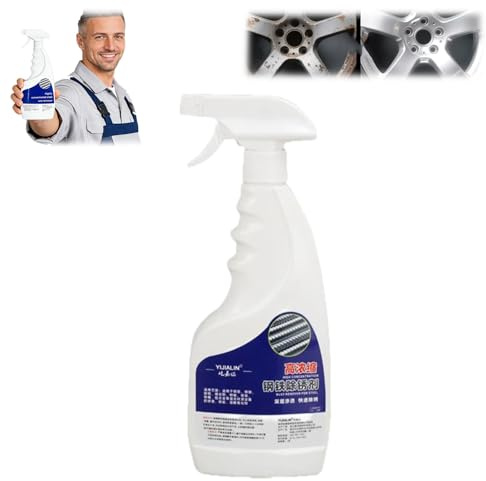 Donubiiu Spray antiruggine altamente concentrato, per acciaio e ferro, rimozione rapida della ruggine, potente rimozione della ruggine, 500 ml