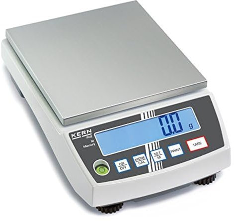 KERN Optics Präzisionswaage, 6000 g Wägekapazität, 1 g Ablesbarkeit, 1 g Reproduzierbarkeit