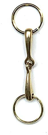 JA Horse - Schlüsselanhänger Anhänger Pferd Reiter Pony (Gebisse Gold)